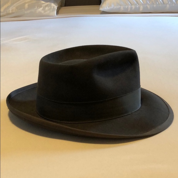 Mallory 1950s Brown Beaver Fedora (7-1/8) - Picture 4 of 12